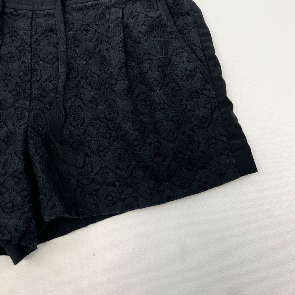 Ann Taylor Loft Women’s Drawstring Lace Shorts Black Size 8 Petite Pockets - Picture 5 of 9